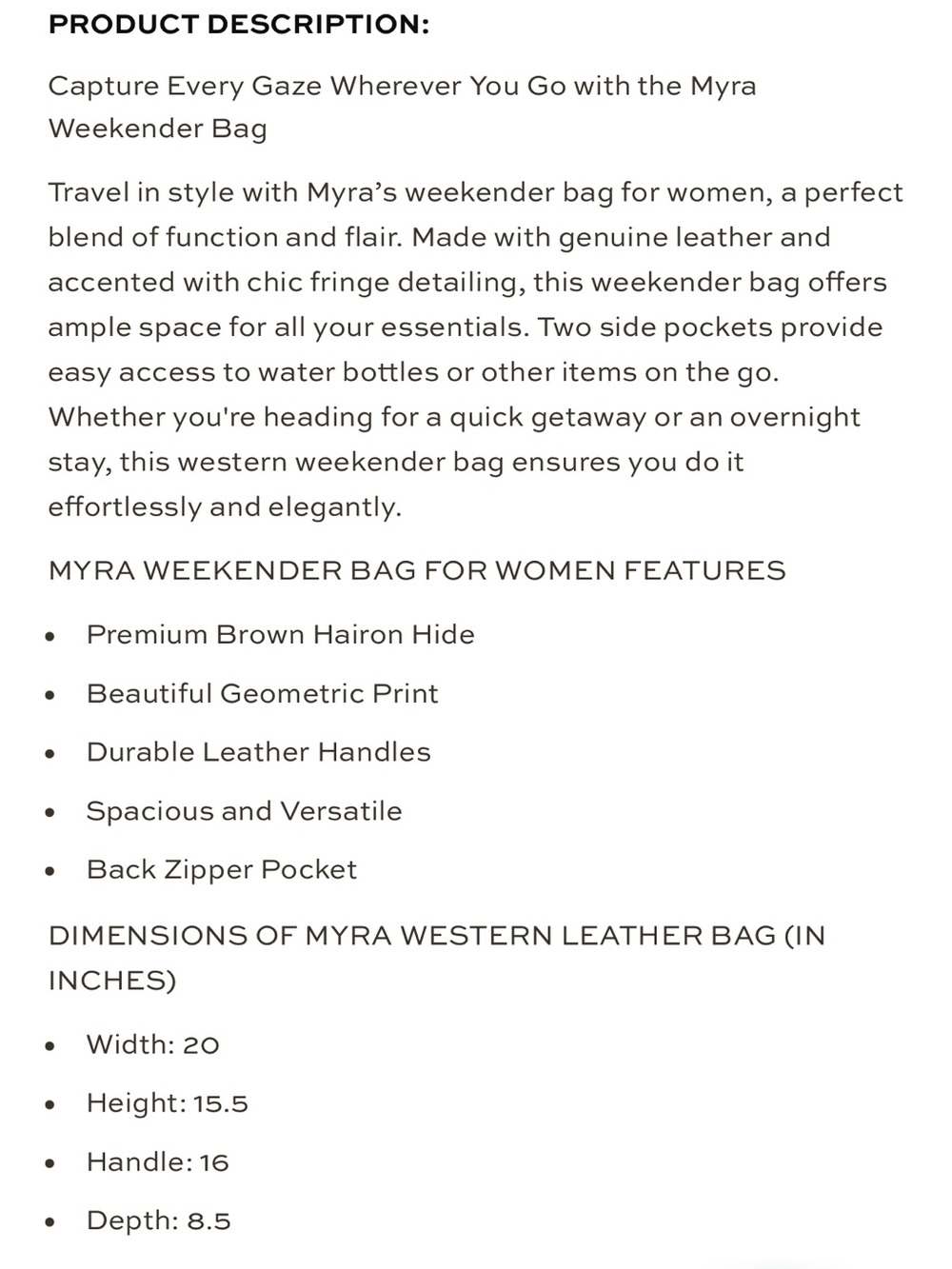 Myra Elisa Boho Cowhide & Woven Tote Bag in Brown Mix, new - Picture 6 of 8